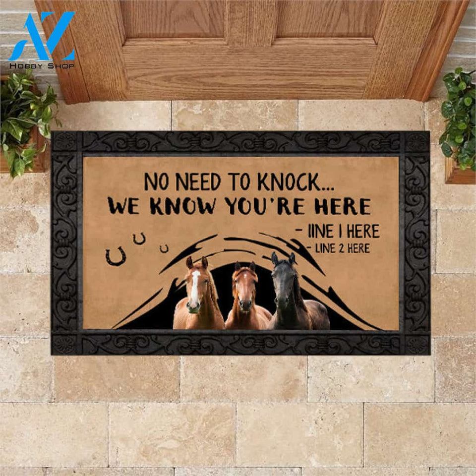 Horse M288 Camping Custom Doormat All Over Printed (6228)