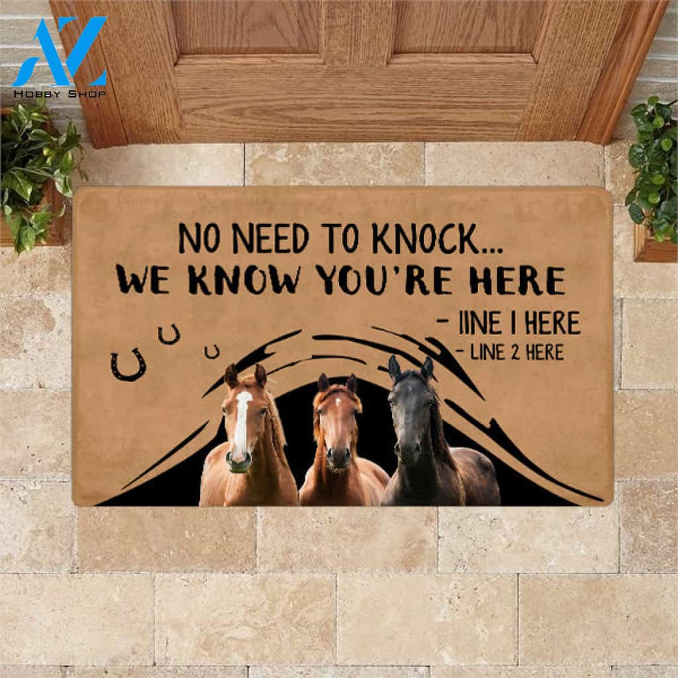 Horse M288 Camping Custom Doormat All Over Printed (6228)