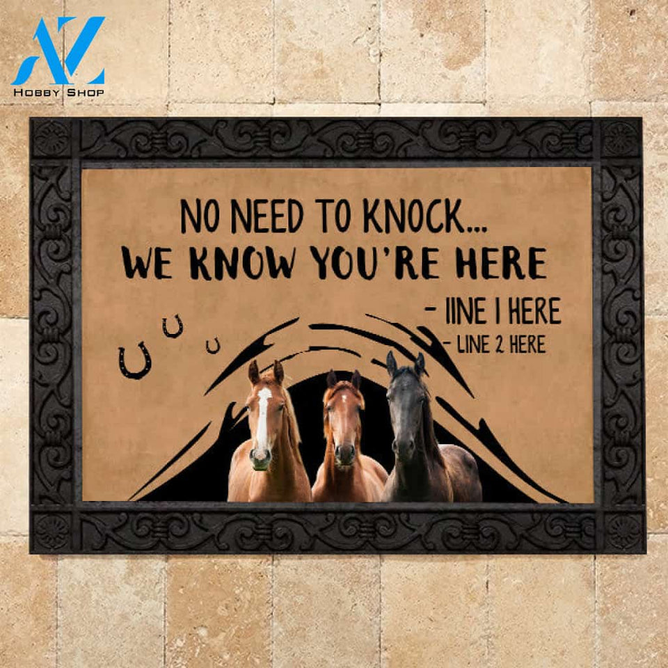 Horse M288 Camping Custom Doormat All Over Printed (6228)