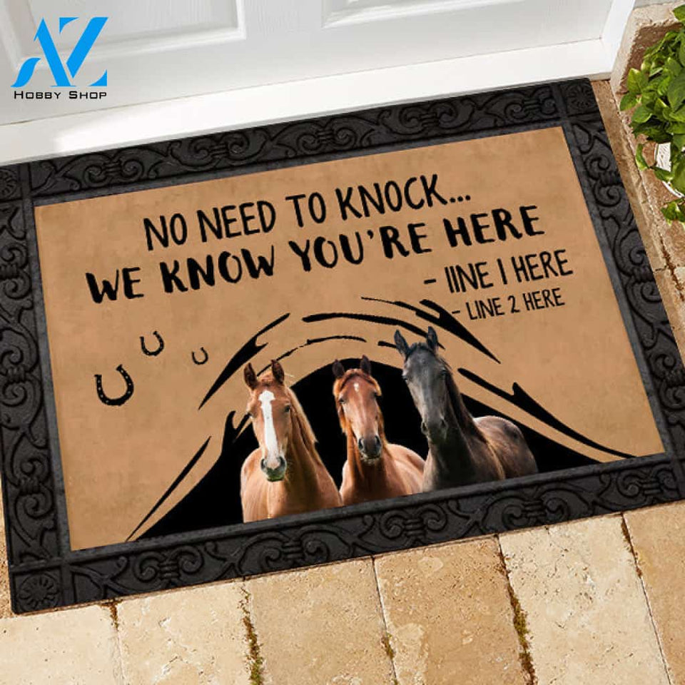 Horse M288 Camping Custom Doormat All Over Printed (6228)