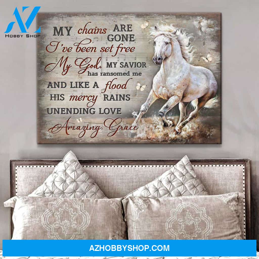 Horse My Chains Are Gone Canvas Wall Art Decor