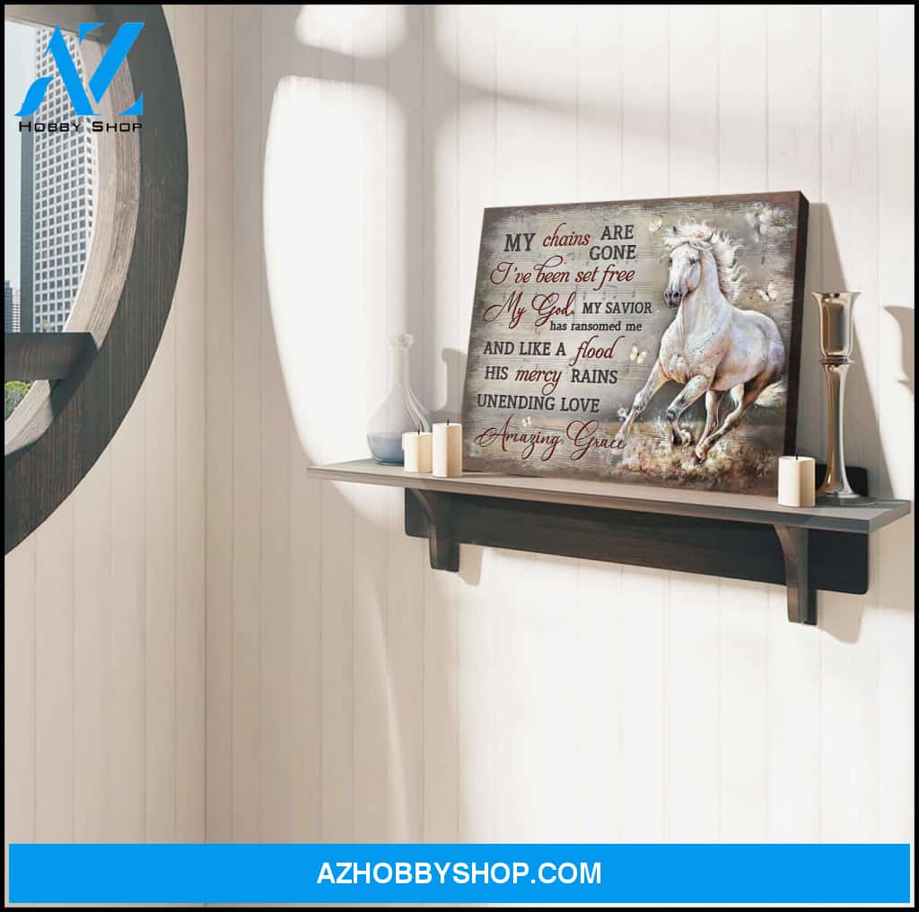 Horse My Chains Are Gone Canvas Wall Art Decor