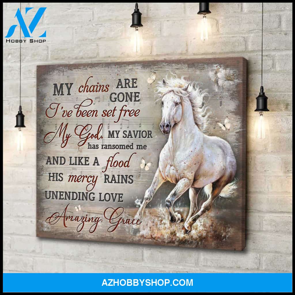 Horse My Chains Are Gone Canvas Wall Art Decor