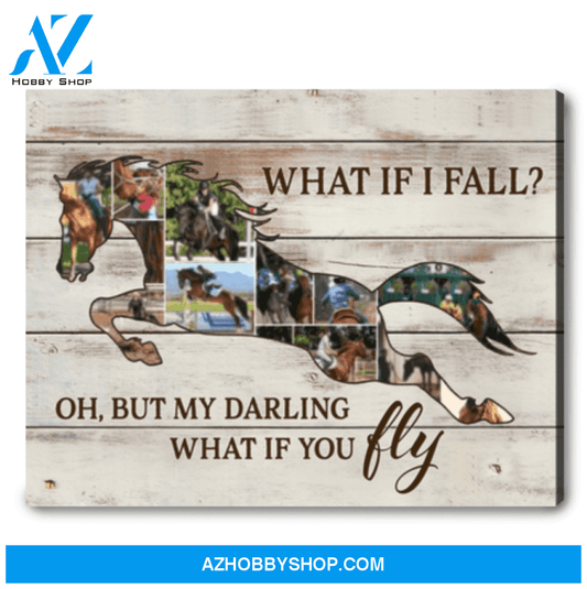 Horse Photo Prints Horse Photo Collage What If I Fall Canvas Print