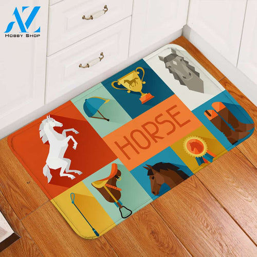 Horse Rider Door Mat