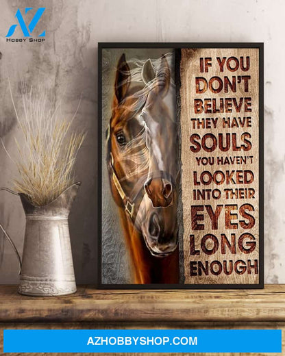 Horse Souls Looked Eyes Easter Canvas And Poster, Wall Decor Visual Art, Wall Poster, My Poster Wall