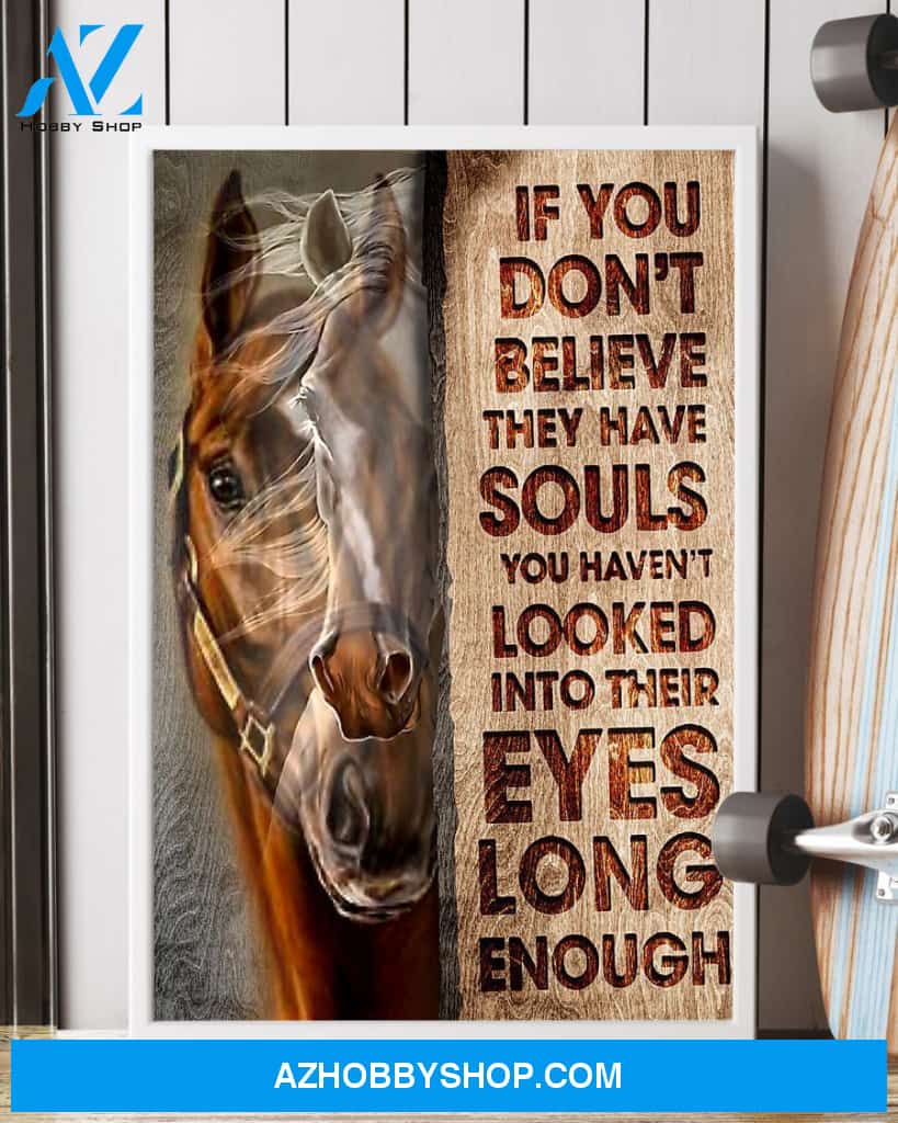 Horse Souls Looked Eyes Easter Canvas And Poster, Wall Decor Visual Art, Wall Poster, My Poster Wall