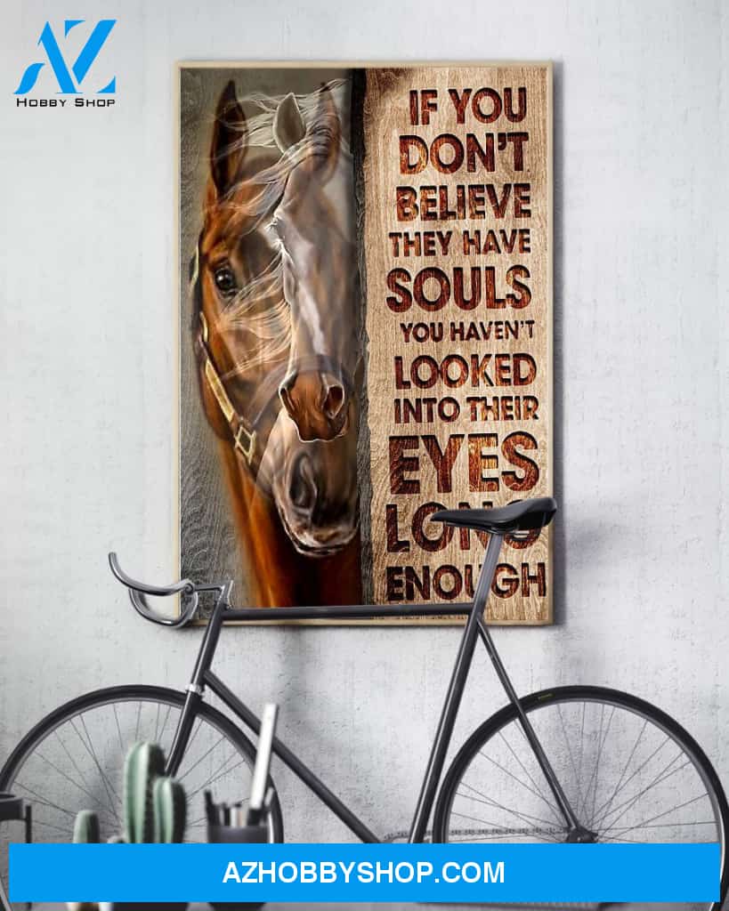 Horse Souls Looked Eyes Easter Canvas And Poster, Wall Decor Visual Art, Wall Poster, My Poster Wall