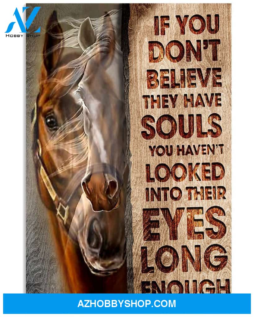 Horse Souls Looked Eyes Easter Canvas And Poster, Wall Decor Visual Art, Wall Poster, My Poster Wall