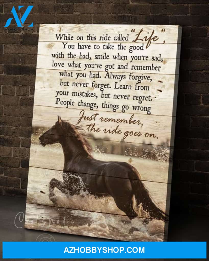 Horse The Ride Goes On Housewares Canvas And Poster, Wall Decor Visual Art
