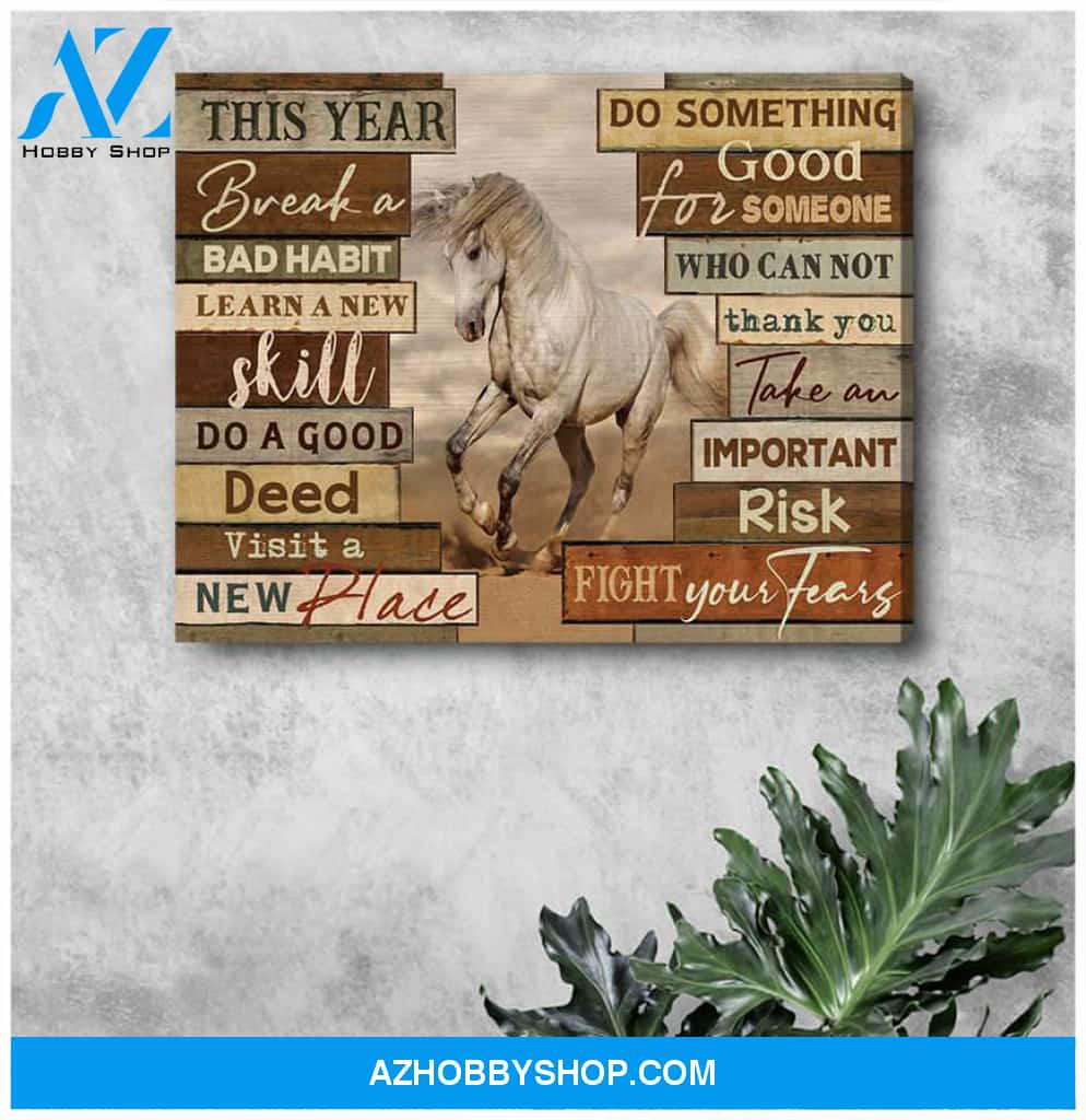 Horse This year Canvas Wall Art Decor
