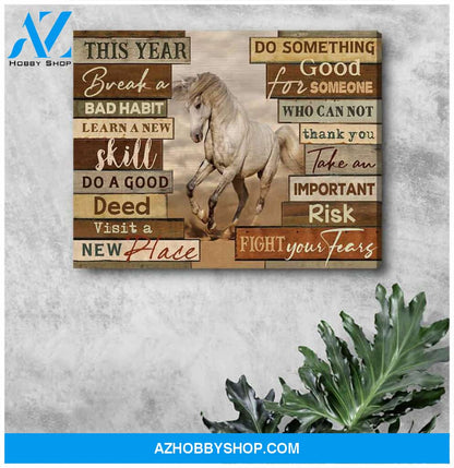 Horse This year Canvas Wall Art Decor