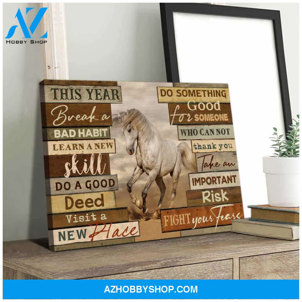 Horse This year Canvas Wall Art Decor