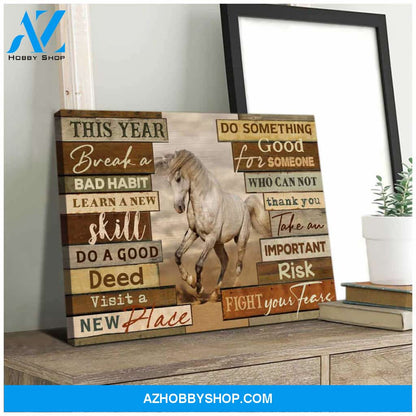 Horse This year Canvas Wall Art Decor