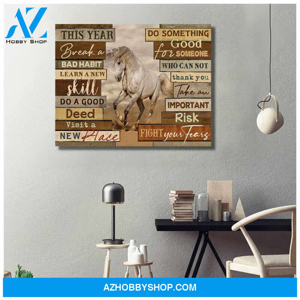 Horse This year Canvas Wall Art Decor