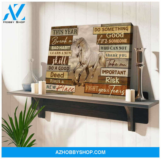 Horse This year Canvas Wall Art Decor