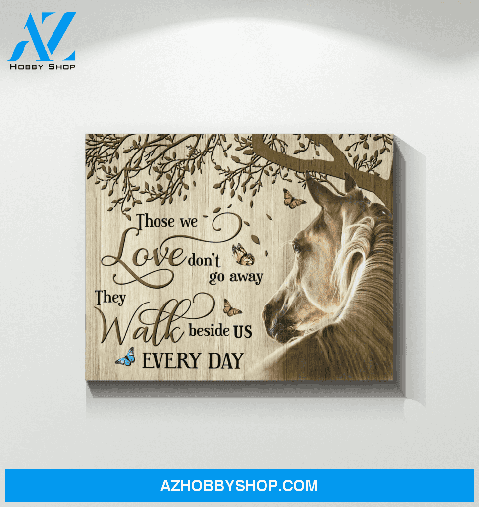 Horse Those We Love Framed Canvas Wall Art