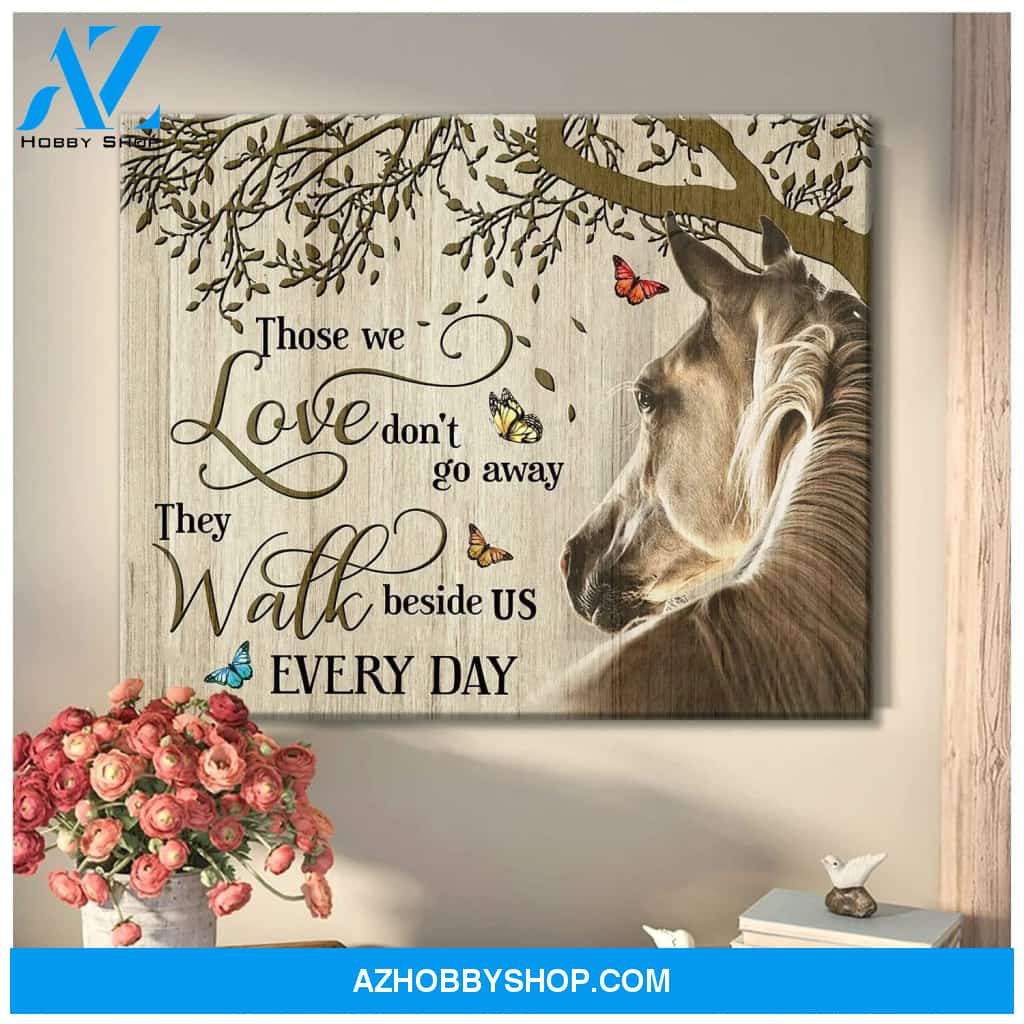 Horse Those We Love Framed Canvas Wall Art
