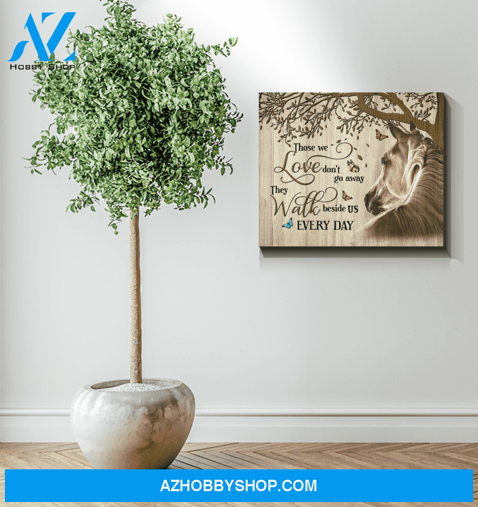 Horse Those We Love Framed Canvas Wall Art