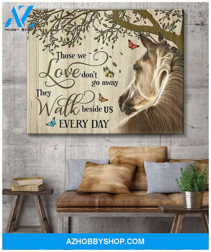Horse Those We Love Framed Canvas Wall Art