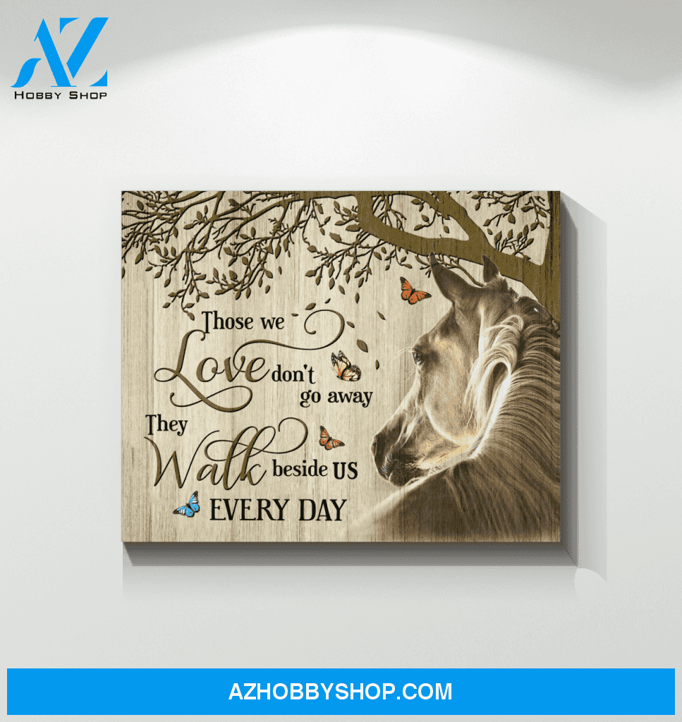 Horse Those We Love Framed Canvas Wall Art
