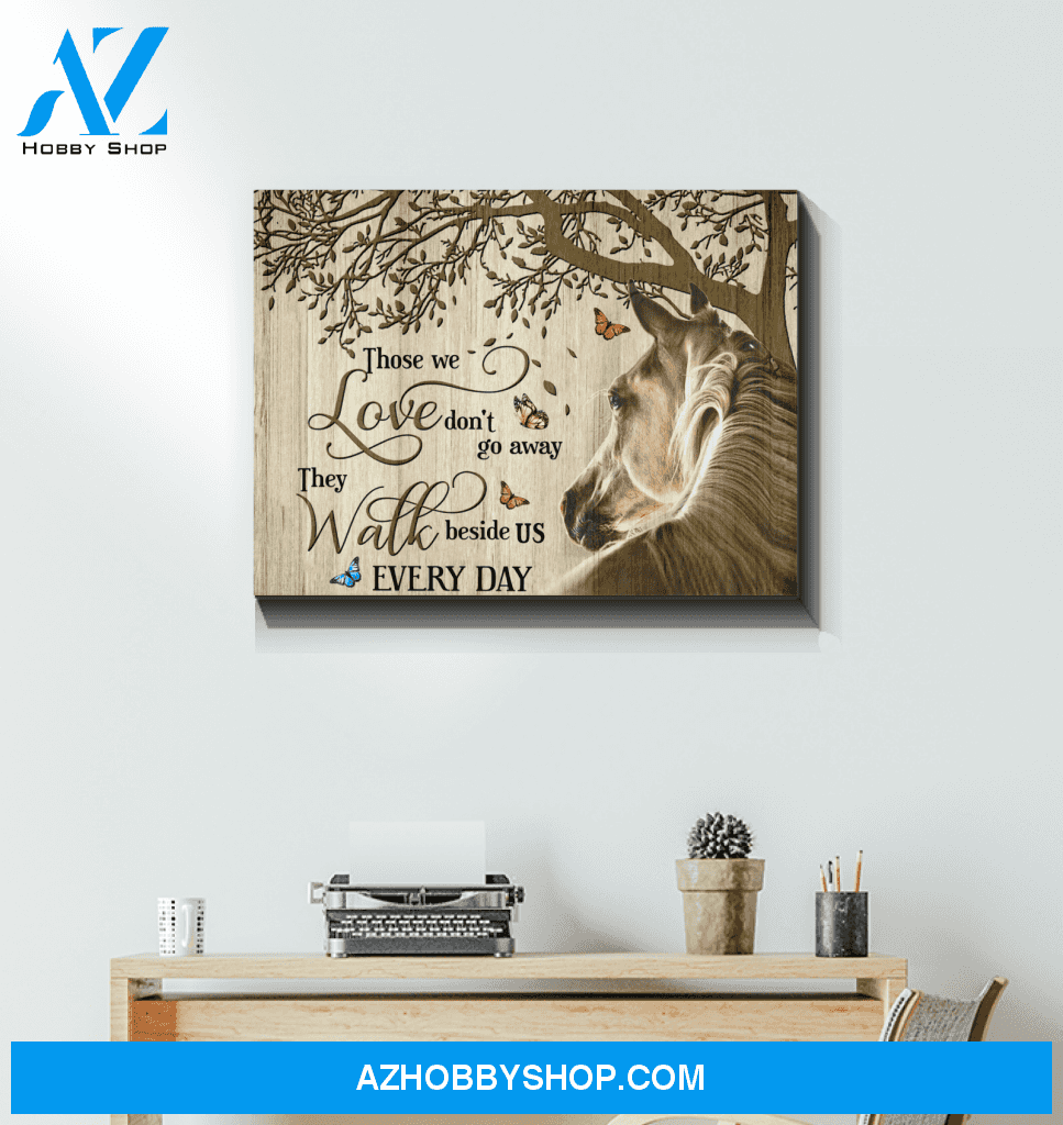 Horse Those We Love Framed Canvas Wall Art