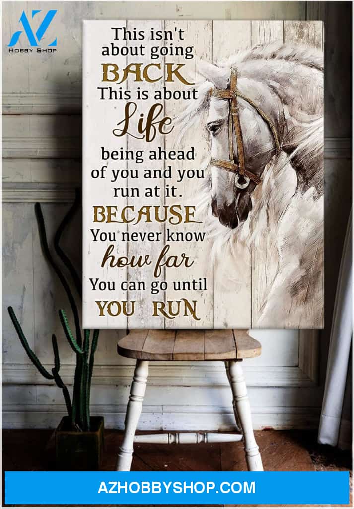 Horse Until You Run Framed Canvas Wall Art