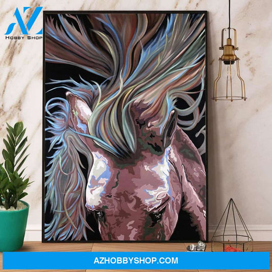 Horse Watercolor Canvas And Poster, Wall Decor Visual Art