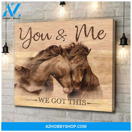Horse You&Me Framed Canvas Wall Art Unique Gifts