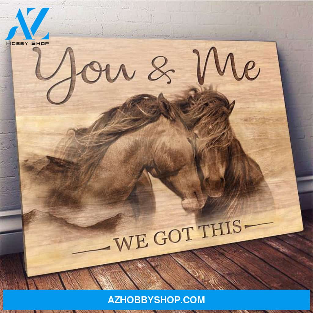 Horse You&Me Framed Canvas Wall Art Unique Gifts