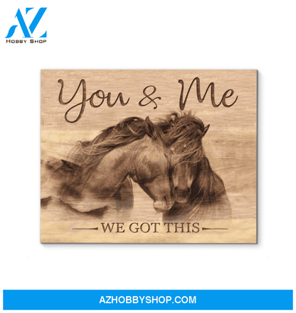 Horse You&Me Framed Canvas Wall Art Unique Gifts