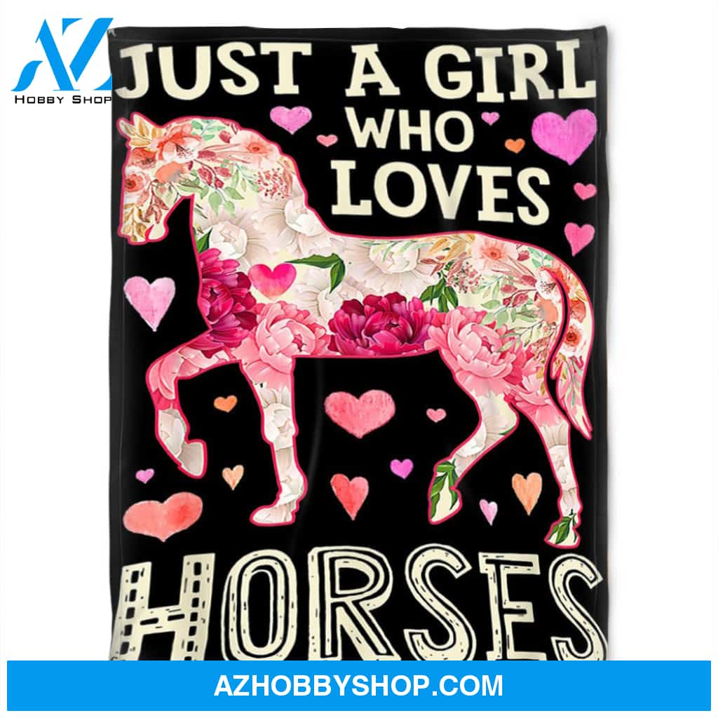 Horses Blanket,Fleece Blanket, Love My Horse. Gift Home Decor Bedding Couch Sofa Soft And Comfy Cozy