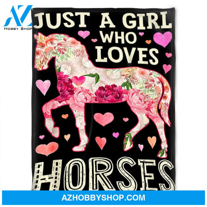 Horses Blanket,Fleece Blanket, Love My Horse. Gift Home Decor Bedding Couch Sofa Soft And Comfy Cozy