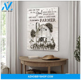 Horses So God made a farmer Farm Canvas Wall Art Decor