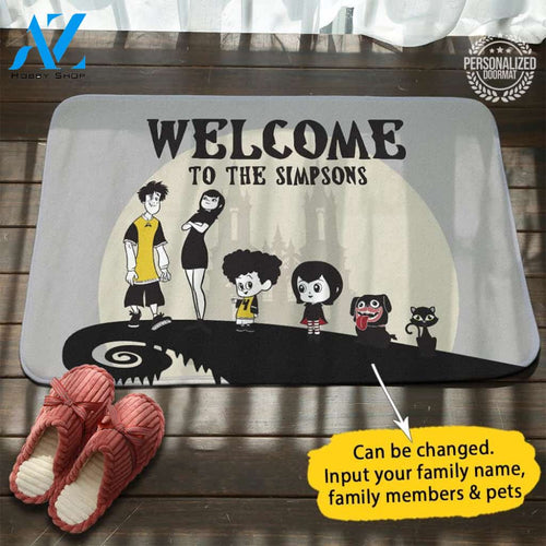 Hotel Transylvania Personalized Doormat
