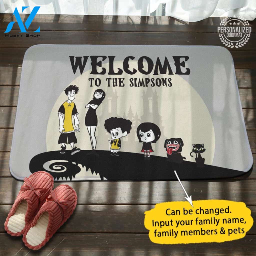 Hotel Transylvania Personalized Doormat