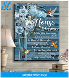 House Blessing Hummingbird Premium Canvas Wall Art