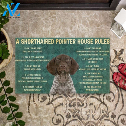 Gearhumans Gearhuman 3D House Rules German Shorthaired Pointer Dog Doormat