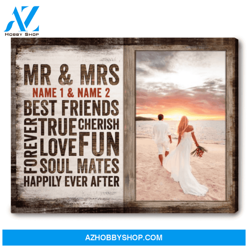 Housewarming Gift Ideas For Couple Personalized Couple Canvas Happily Ever After Ohcanvas