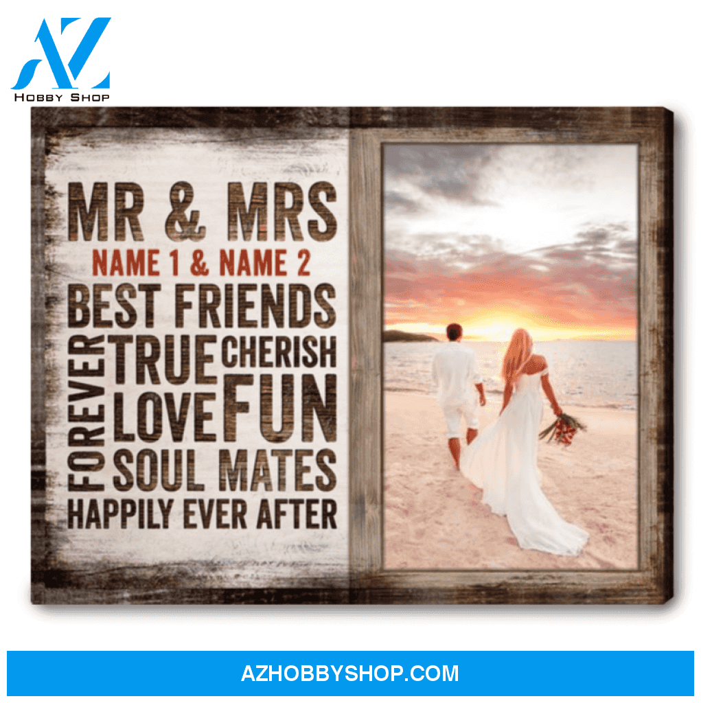 Housewarming Gift Ideas For Couple Personalized Couple Canvas Happily Ever After Ohcanvas