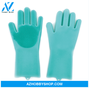 Housework Kitchen Cleaning Gloves Green