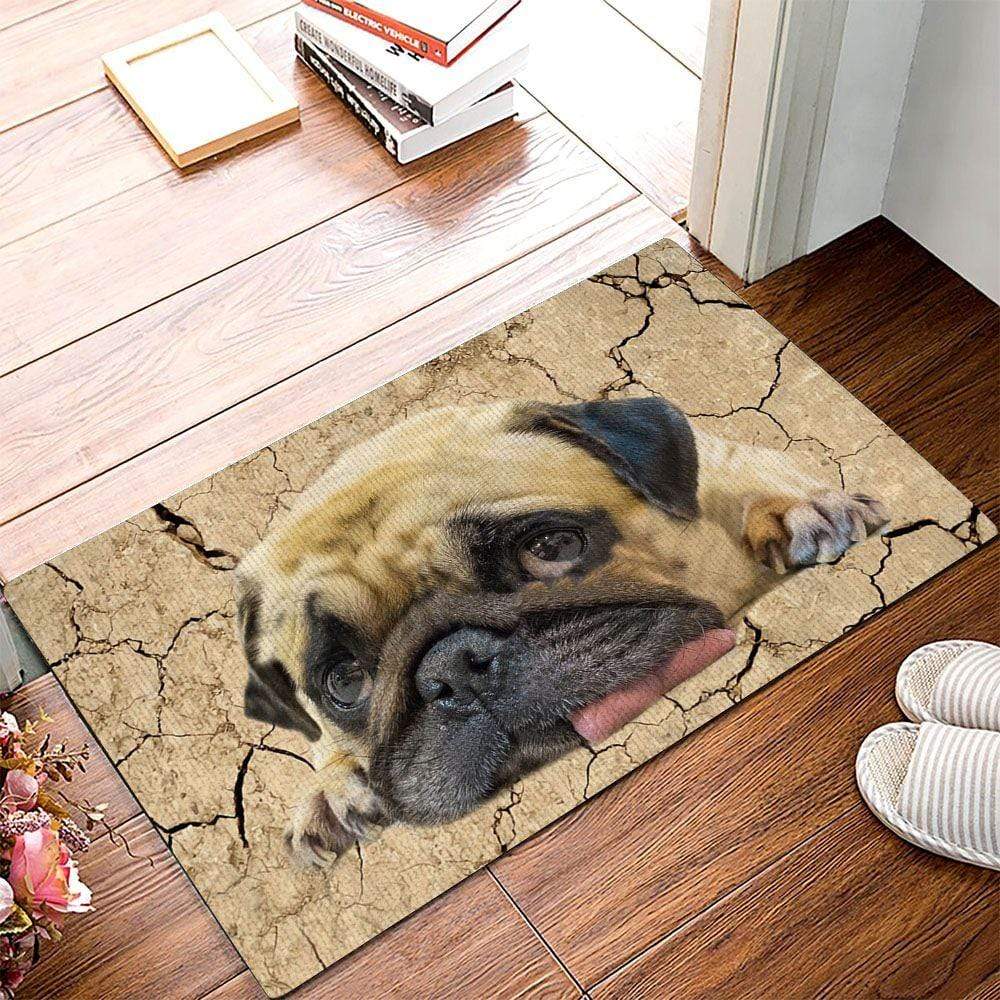 Pug From Ground Doormat