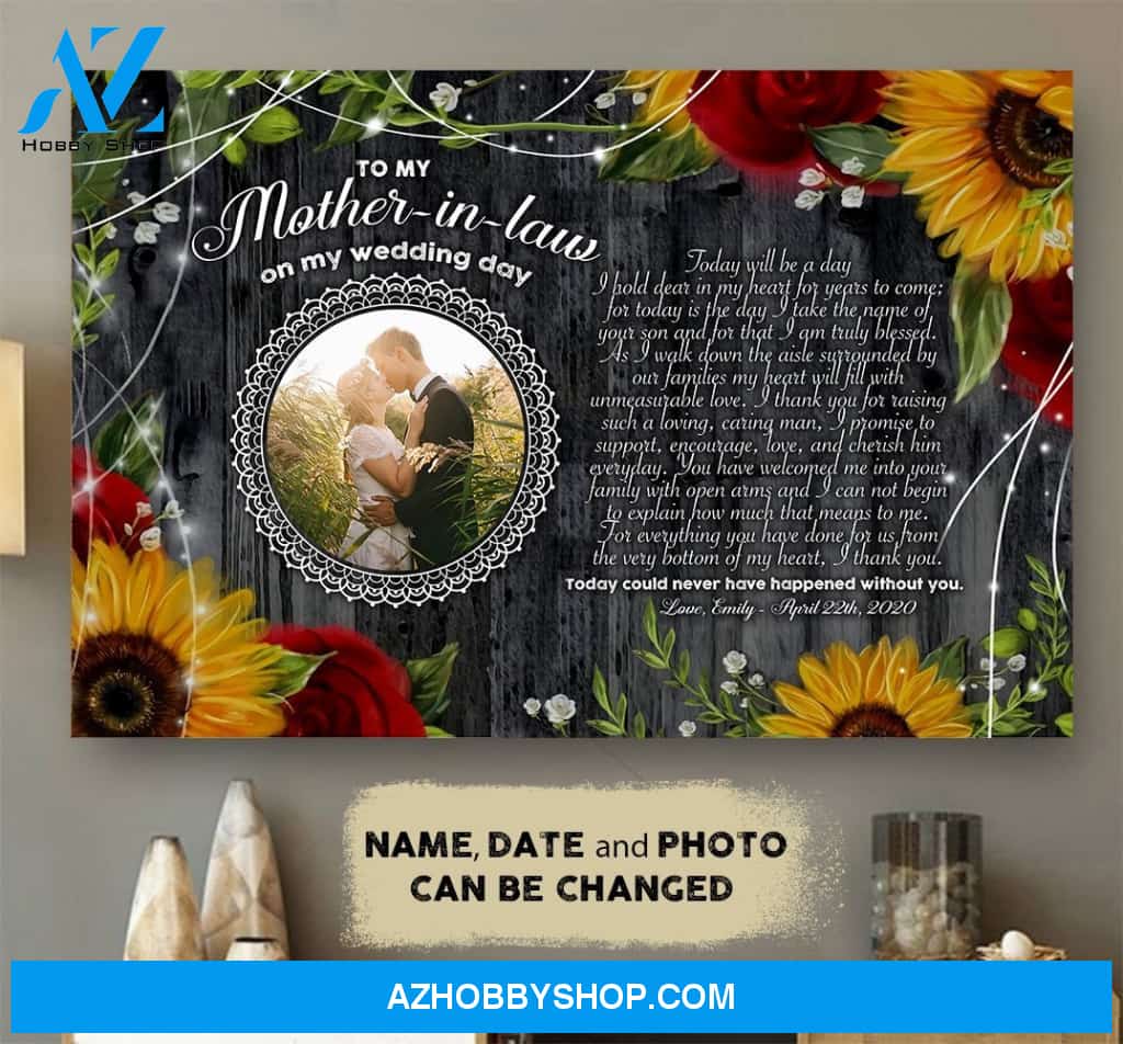Htth - today could never have happened without you - poster gift for mothers-in-law