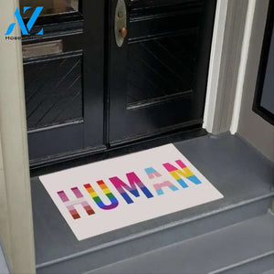 Human LGBT Indoor And Outdoor Doormat Warm House Gift Welcome Mat Gift For Family Best Gift Idea For Friend Birthday Gift
