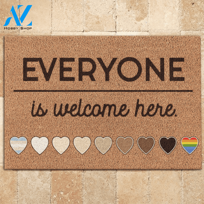 Human Right Doormat Everyone Is Welcome Here | Welcome Mat | House Warming Gift