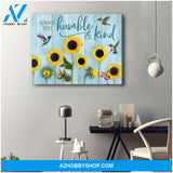 Humble And Kind Hummingbird Wall Art Canvas