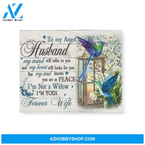 Humming Bird Forever Wife Matte Canvas (1.25") 14x11 20x16 30x20 gift for widow, memorial day