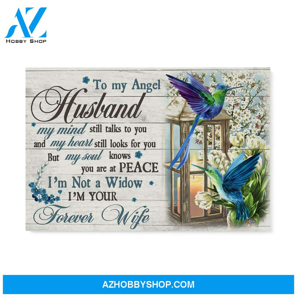 Humming Bird Forever Wife Matte Canvas (1.25") 14x11 20x16 30x20 gift for widow, memorial day