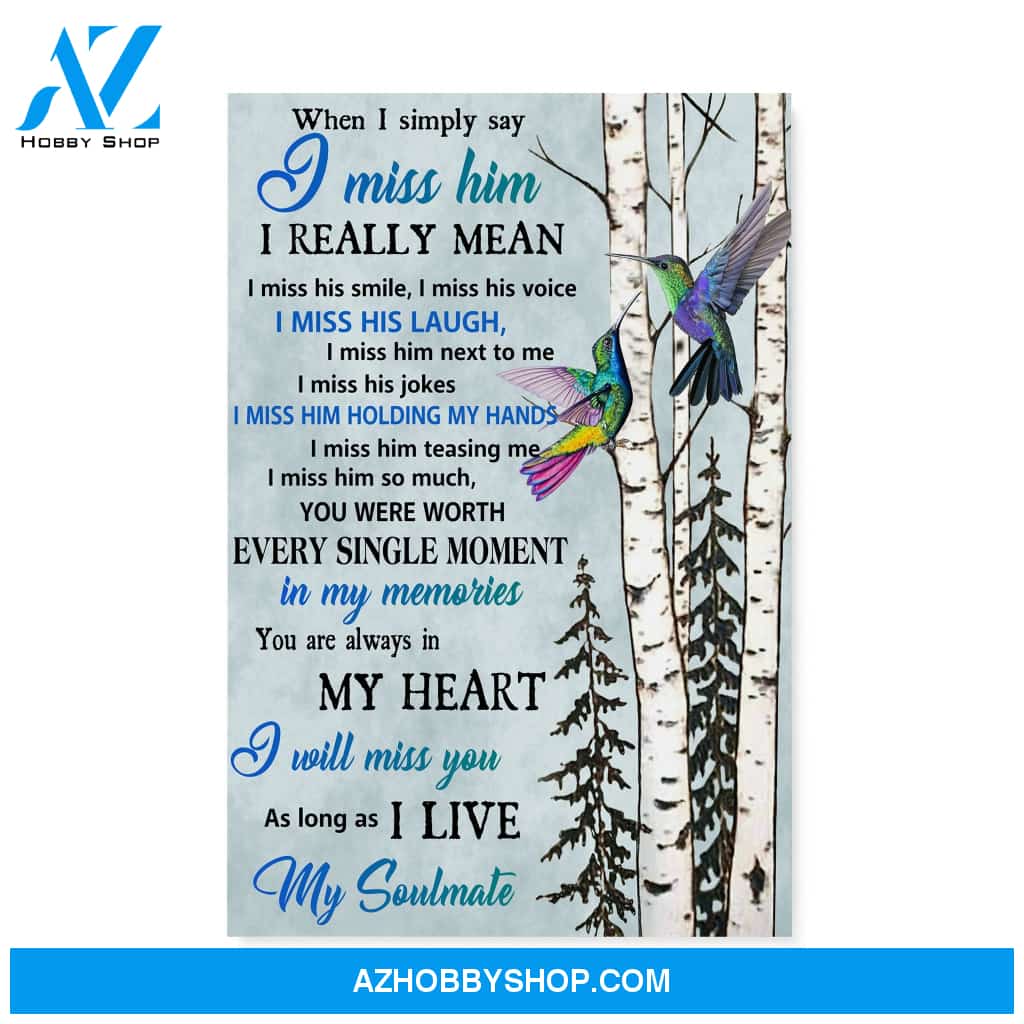 Humming widow miss you as long as i live Matte Canvas (1.25") 20x30 16x24 11x14