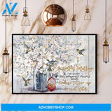 Hummingbird A Perfect Marriage Is Just Two Imperfect People Canvas And Poster, Wall Decor Visual Art